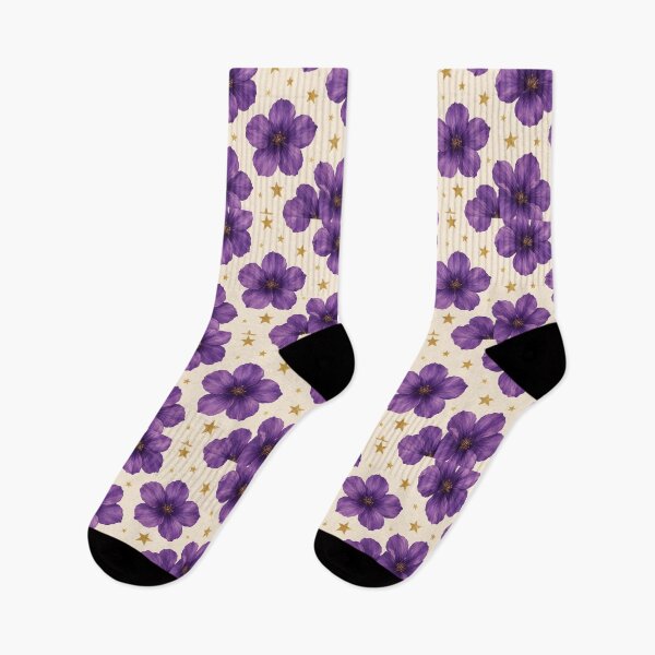 Item preview, Purple flowers designed and sold by Dina R. Art.