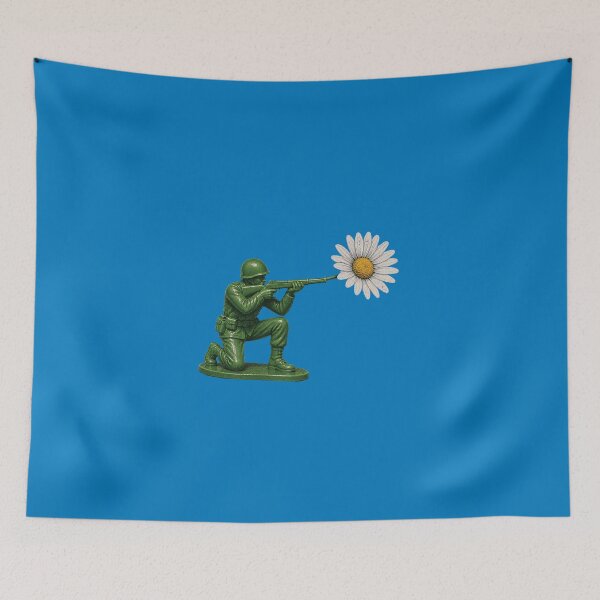 Item preview, Vintage Green Army Man Peace Daisy Flower Retro Toy designed and sold by AdyKurniawan.