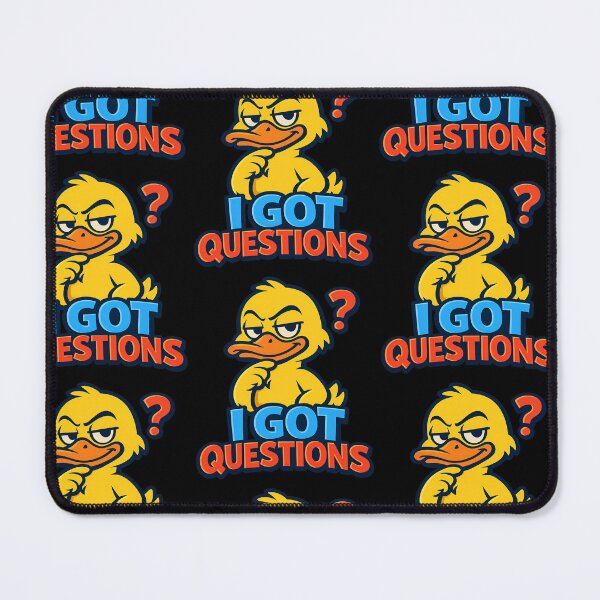 Item preview, I Got Questions Funny Suspicious Duck Design designed and sold by TeeTimeTreasure.