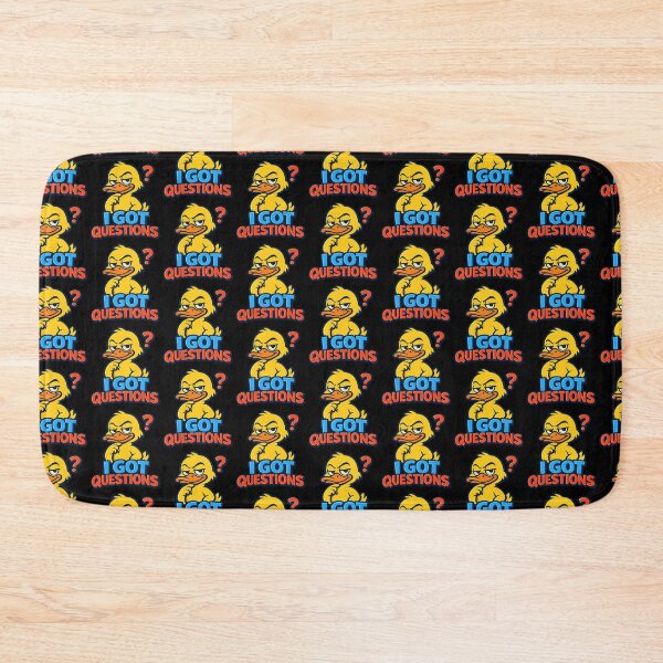 Item preview, I Got Questions Funny Suspicious Duck Design designed and sold by TeeTimeTreasure.