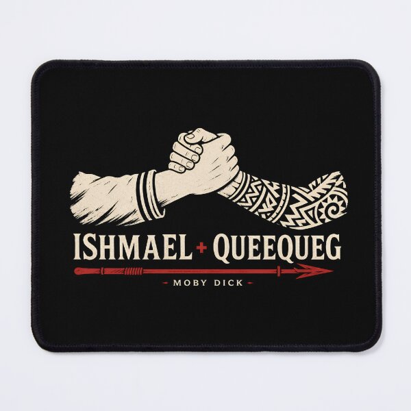 Item preview, Ishmael and Queequeg Friendship Handshake Moby Dick Art designed and sold by Fenay Designs.