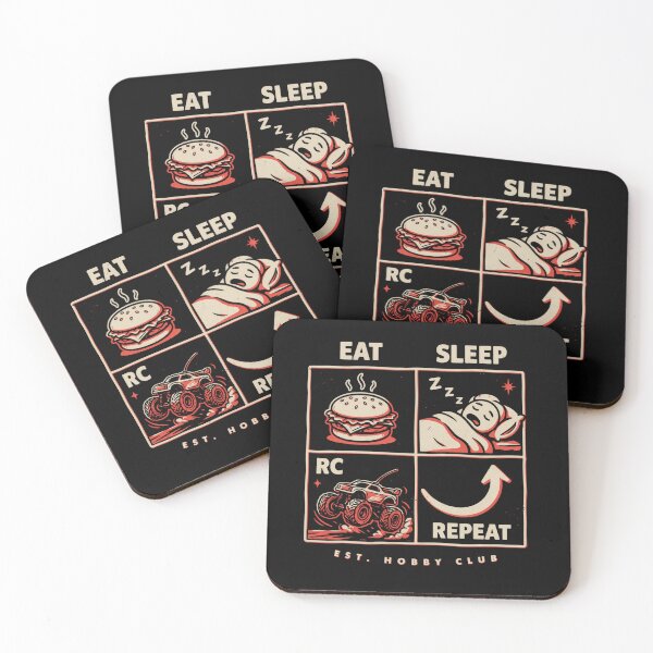 Item preview, Eat Sleep RC Repeat - Funny RC Racing Vintage designed and sold by No Excuses Supply.