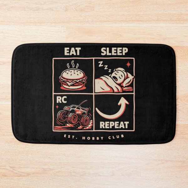 Item preview, Eat Sleep RC Repeat - Funny RC Racing Vintage designed and sold by No Excuses Supply.