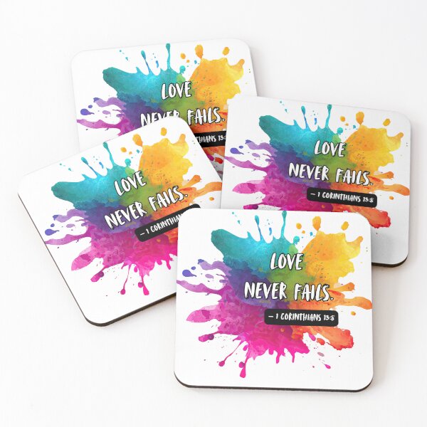 Item preview, Colourful splash - Love never fails designed and sold by The Tired Mamma.