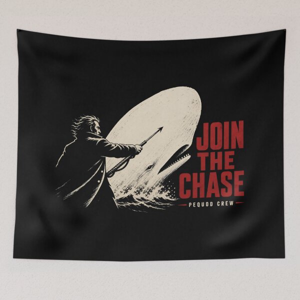 Item preview, Captain Ahab Join The Chase Pequod Crew Moby Dick Whale Art designed and sold by Fenay Designs.
