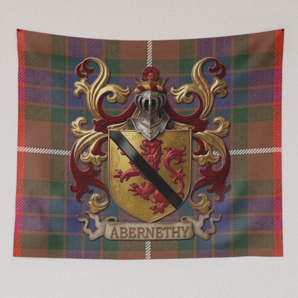 Item preview, Abernethy Coat of Arms and Fraser Hunting Tartan designed and sold by Kirrindy Designs.