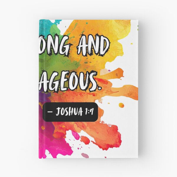 Item preview, Colourful splash - Be Strong and Courageous designed and sold by The Tired Mamma.