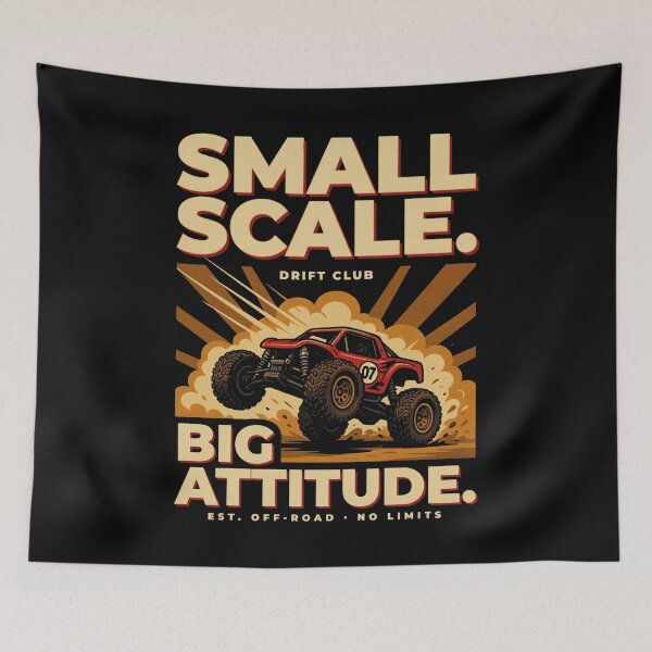 Item preview, Small Scale Big Attitude - RC Racing Vintage Retro designed and sold by No Excuses Supply.