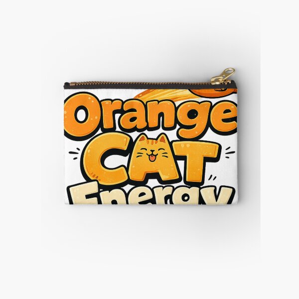 Item preview, Orange Cat Energy Funny Ginger Cat Meme Quote designed and sold by Salwastore.