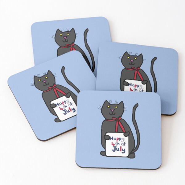 Item preview, Happy 4th of July says Cat designed and sold by ellenhenry.