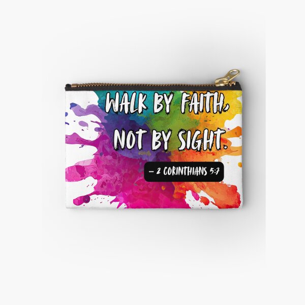 Item preview, Colourful splash - Walk by Faith, Not by Sight designed and sold by The Tired Mamma.