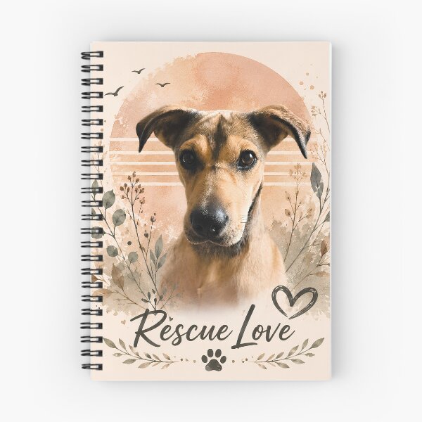 Item preview, escue Love Watercolor Dog Portrait – Adopt Don't Shop Dog Lover Design designed and sold by LinaDesign Store.