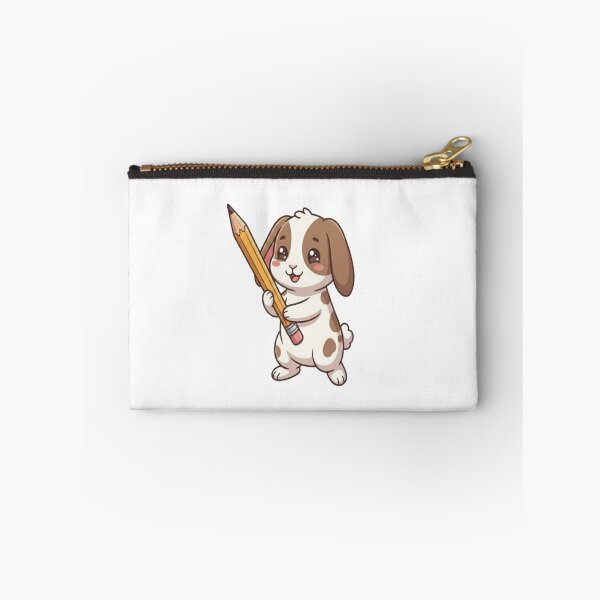 Item preview, Cute Bunny Holding Big Pencil designed and sold by Ella_Sketch.