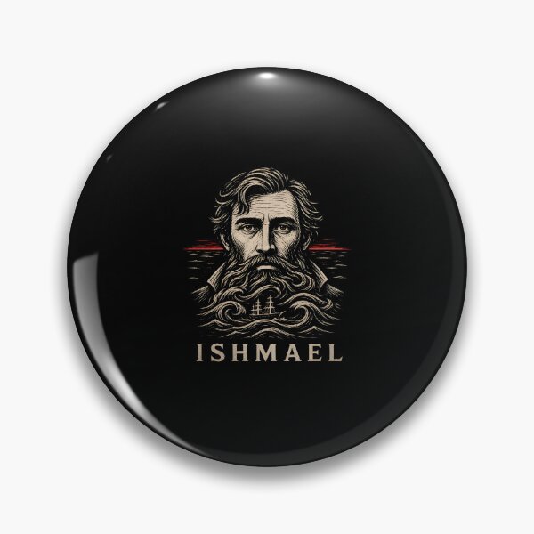 Item preview, Moby Dick Ishmael Sea Wave Beard Woodcut Literary Art designed and sold by Fenay Designs.