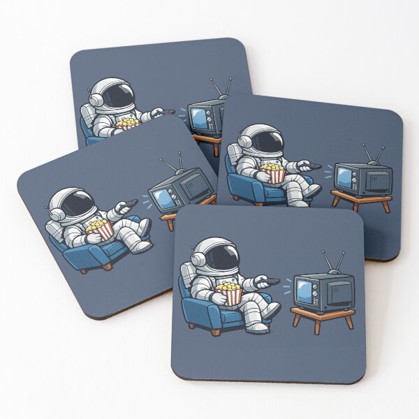 Item preview, Astronaut Watching TV designed and sold by BROHLine Studio.