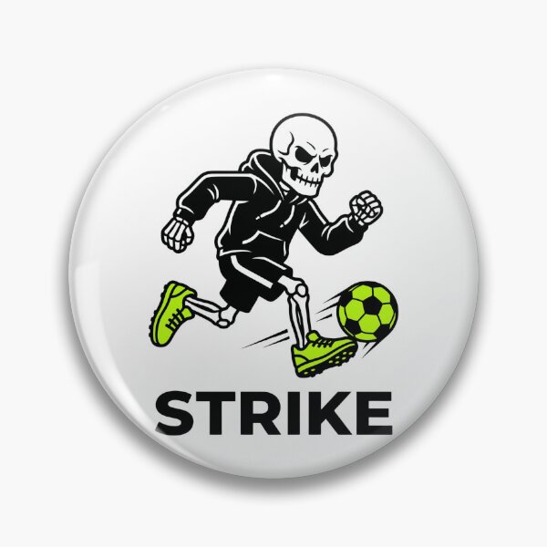 Item preview, Cool Striker Skeleton Soccer Ball Run Laptop Decal designed and sold by Mr-wow.