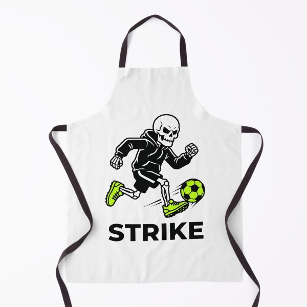 Item preview, Pegatina para portátil Cool Striker Skeleton Soccer Ball Run designed and sold by Mr-wow.