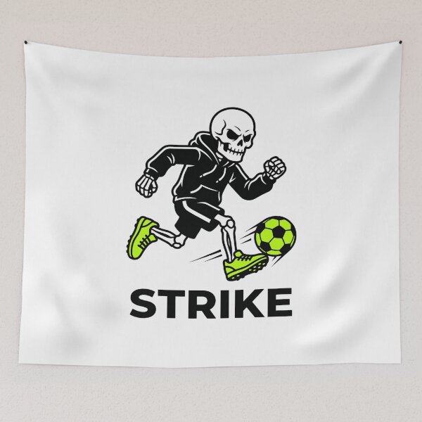 Item preview, Cool Striker Skeleton Soccer Ball Run Laptop Decal designed and sold by Mr-wow.