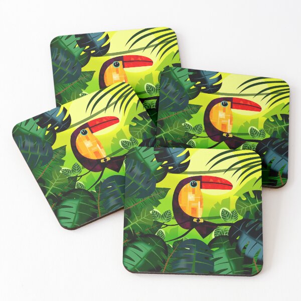 Item preview, Tropical Bird in Lush Green Jungle designed and sold by Andrew  Hitchen.