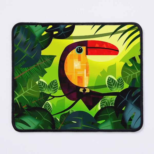 Item preview, Tropical Bird in Lush Green Jungle designed and sold by Andrew  Hitchen.