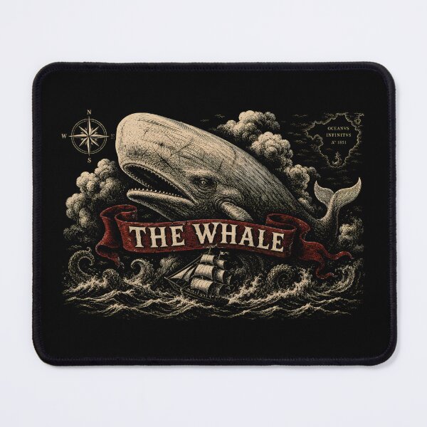 Item preview, Moby Dick The Whale Vintage Maritime Map Engraving Art designed and sold by Fenay Designs.