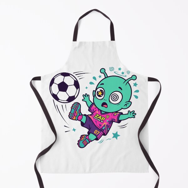 Item preview, Dizzy Alien Soccer Player Retro Cartoon designed and sold by dvsarts26.