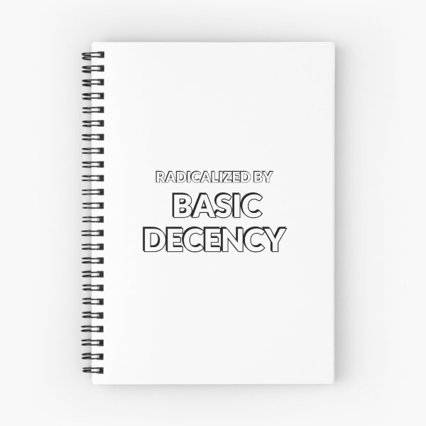 Item preview, Radicalized By Basic Decency - Pink Text designed and sold by Inspirationmotivation.