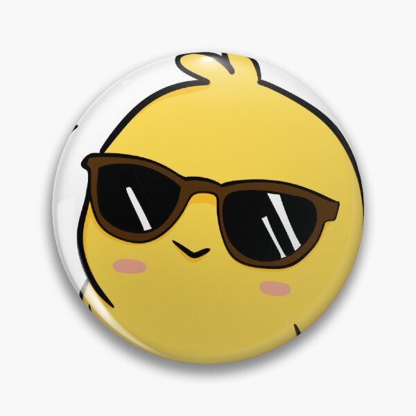 Item preview, Cool Chick with Sunglasses Cute Kawaii Yellow Baby Bird Sticker designed and sold by LYAN-STORE.