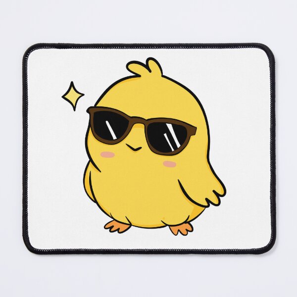 Item preview, Cool Chick with Sunglasses Cute Kawaii Yellow Baby Bird Sticker designed and sold by LYAN-STORE.