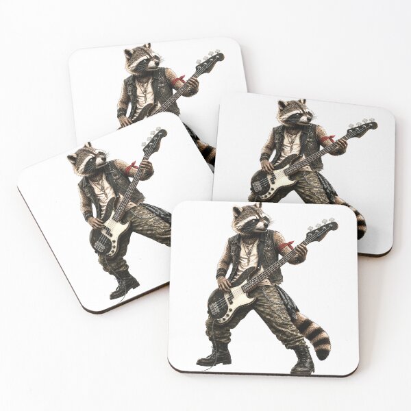 Item preview, Funny Raccoon Bass Player Gifts For Musicians designed and sold by Bisonia.