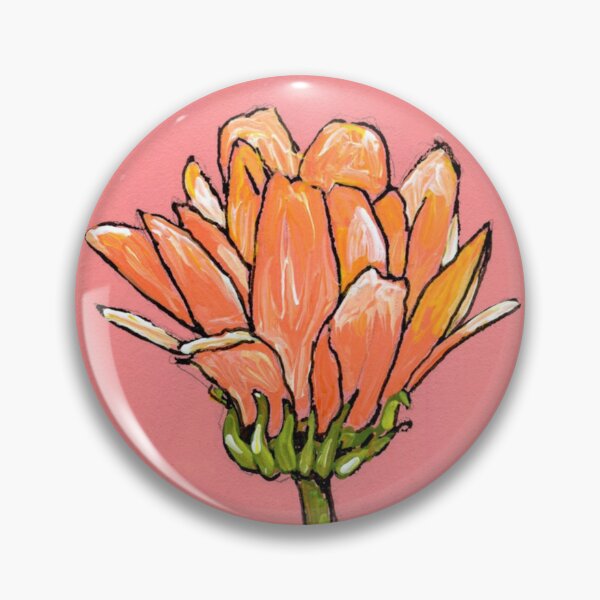 Item preview, Peach Zinnia designed and sold by Amy Preveza.