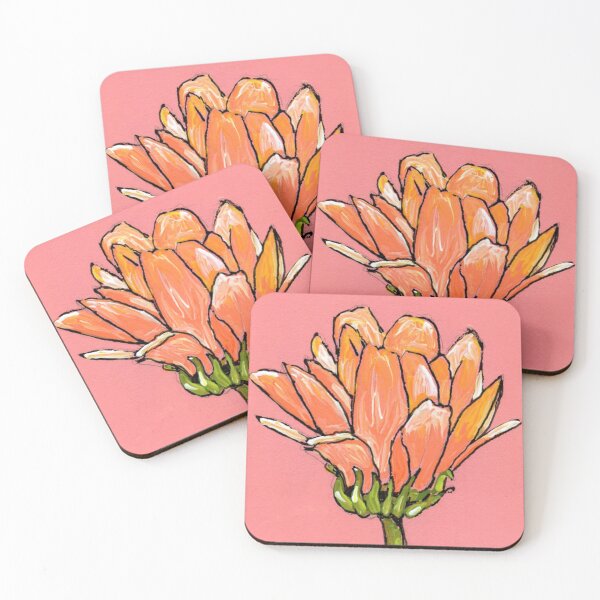 Item preview, Peach Zinnia designed and sold by Amy Preveza.