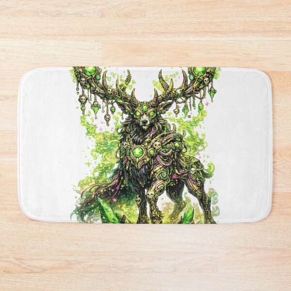 Item preview, Emerald Warden – Cybernetic Stag of Light and Shadow designed and sold by onlin3boutiqu3.