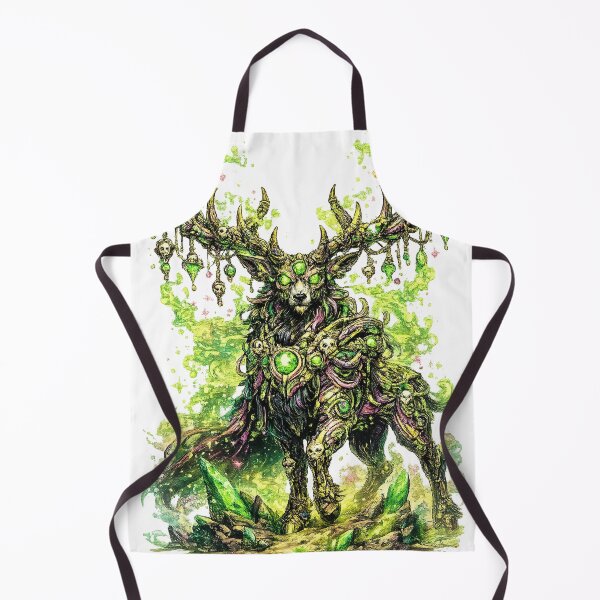 Item preview, Emerald Warden – Cybernetic Stag of Light and Shadow designed and sold by onlin3boutiqu3.