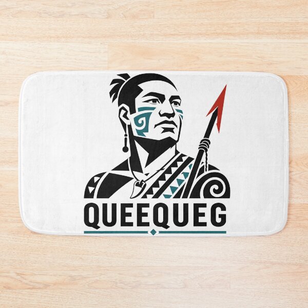 Item preview, Moby Dick Queequeg Harpoon Tribal Tattoo Graphic Art designed and sold by Fenay Designs.