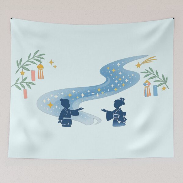 Item preview, Tanabata Star Festival Milky Way Art designed and sold by SakuraMarket26.