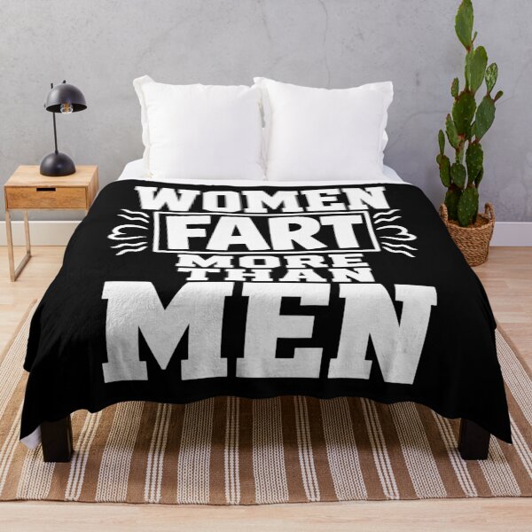 Item preview, Women Fart More Than Men Silly Bathroom Humor designed and sold by FreshVibe Prints.