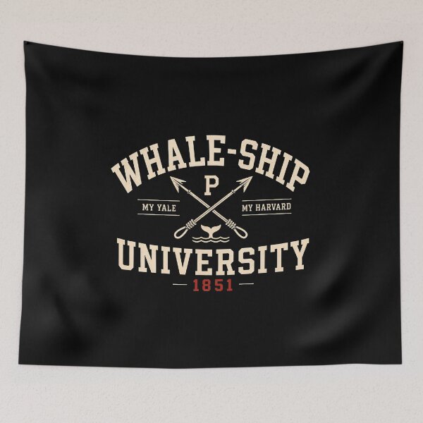 Item preview, Moby Dick Whale Ship University Yale Harvard College Parody designed and sold by Fenay Designs.