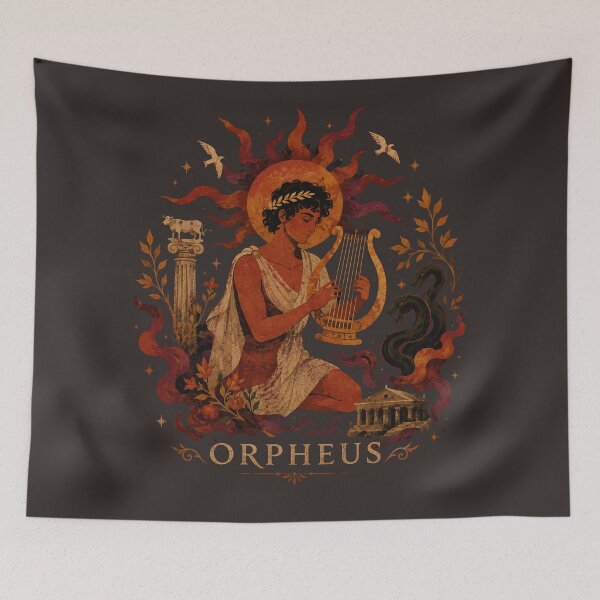 Item preview, Orpheus Lyre Art Print – Dark Academia Mythology Aesthetic for Book Lovers designed and sold by · GAMING SOUL ·.