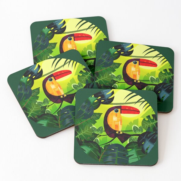 Item preview, Toucan in Lush Green Jungle designed and sold by Andrew  Hitchen.