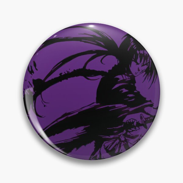 Item preview, The Stealth Battosai - Himura Kenshin Dark Violet Abstract Samurai designed and sold by Teenkai.