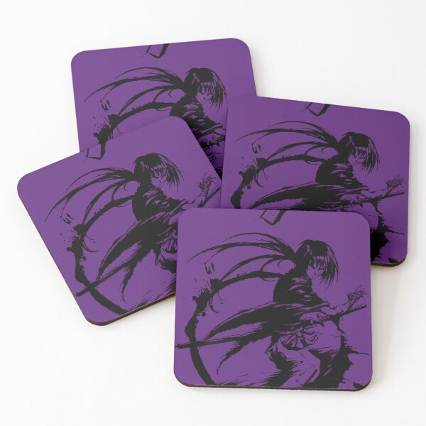 Item preview, The Stealth Battosai - Himura Kenshin Dark Violet Abstract Samurai designed and sold by Teenkai.