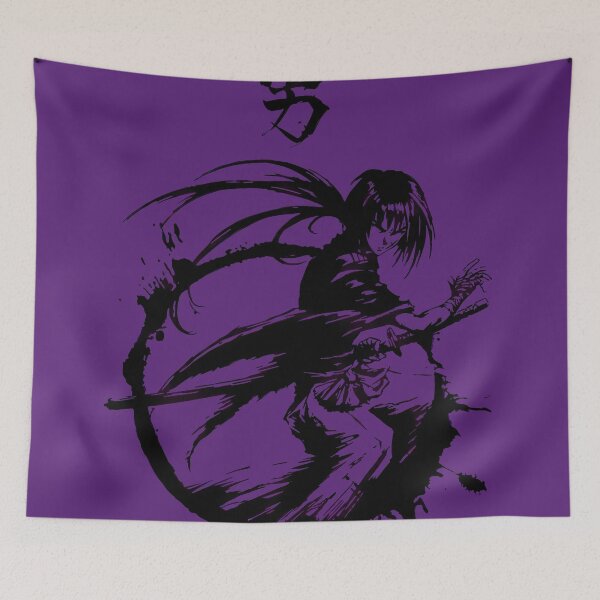 Item preview, The Stealth Battosai - Himura Kenshin Dark Violet Abstract Samurai designed and sold by Teenkai.