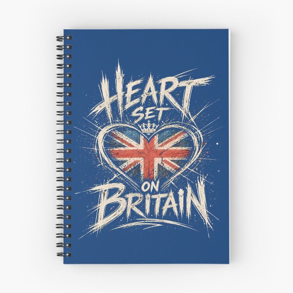 Item preview, Heart Set On Britain UK Flag Grunge Graphic designed and sold by QlkaDotCom SHOP.
