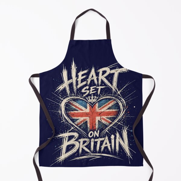 Item preview, Heart Set On Britain UK Flag Grunge Graphic designed and sold by QlkaDotCom SHOP.
