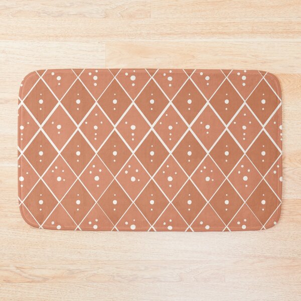 Item preview, Terracotta Argyle Dot Pattern designed and sold by Little Wimbly.