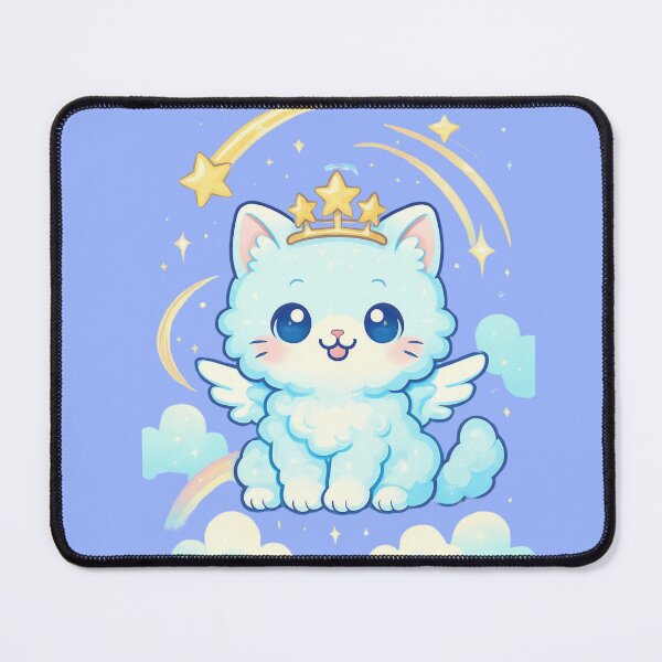 Item preview, Kawaii Angel Cat with crown and stars designed and sold by     NovaCraft.