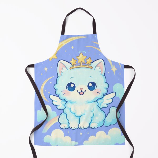 Item preview, Kawaii Angel Cat with crown and stars designed and sold by NovaCraft.