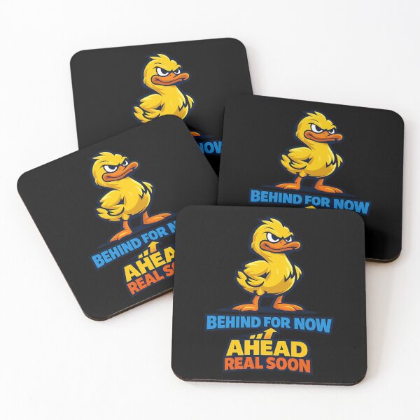 Item preview, Behind For Now Ahead Real Soon Motivational Duck Design designed and sold by TeeTimeTreasure.