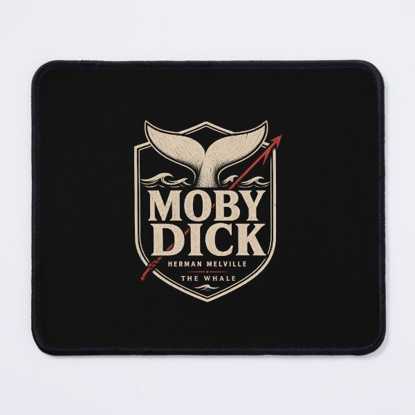 Item preview, Moby Dick Herman Melville The Whale Heraldic Shield Logo designed and sold by Fenay Designs.